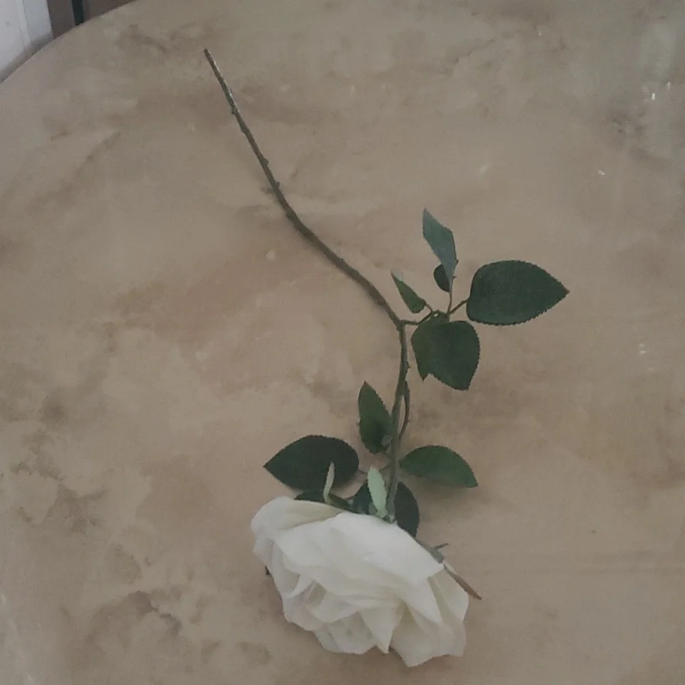 **SALE**Faux White Rose